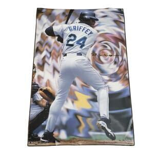 Vintage Nike 1997 Seattle Mariners Ken Griffey Jr Reign Poster RARE 90s Baseball
